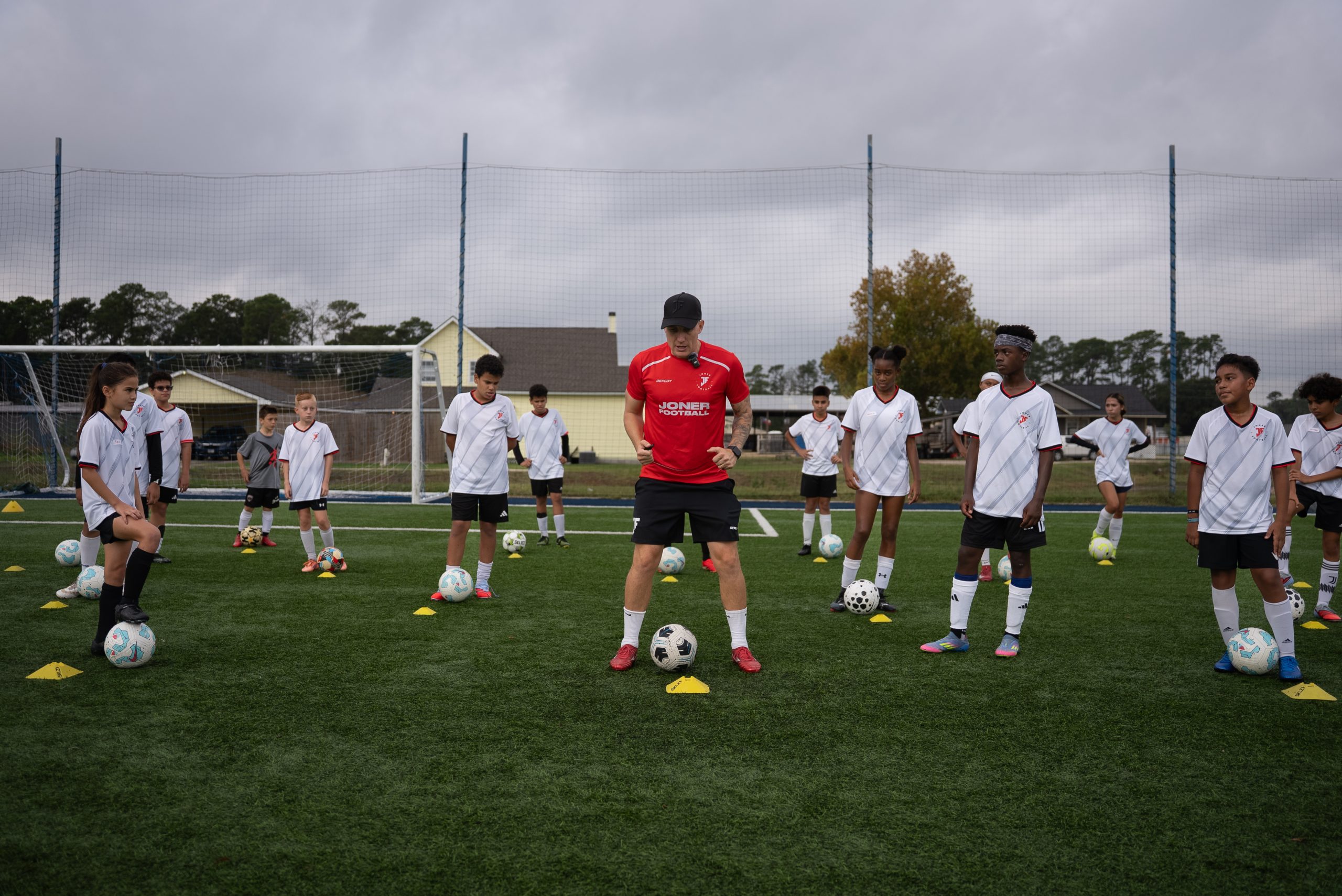 Joner Football Houston camp players training in Texas