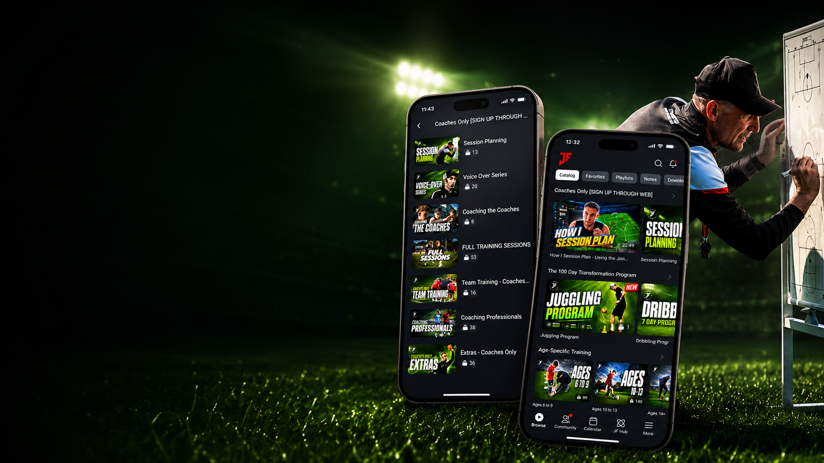 Coaches Only inside the Joner Football App