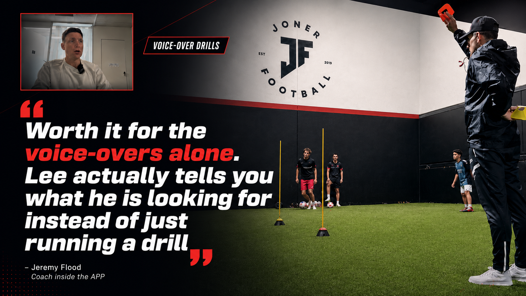 Coach testimonial: real coach feedback on Joner Football session plans and voice-over drills