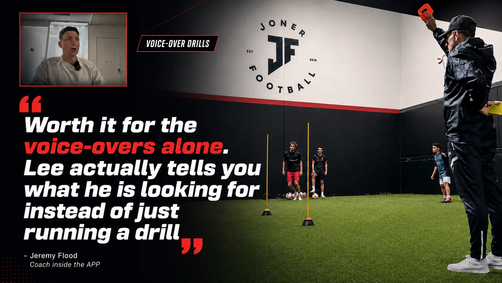 Coach testimonial: real coach feedback on Joner Football session plans and voice-over drills
