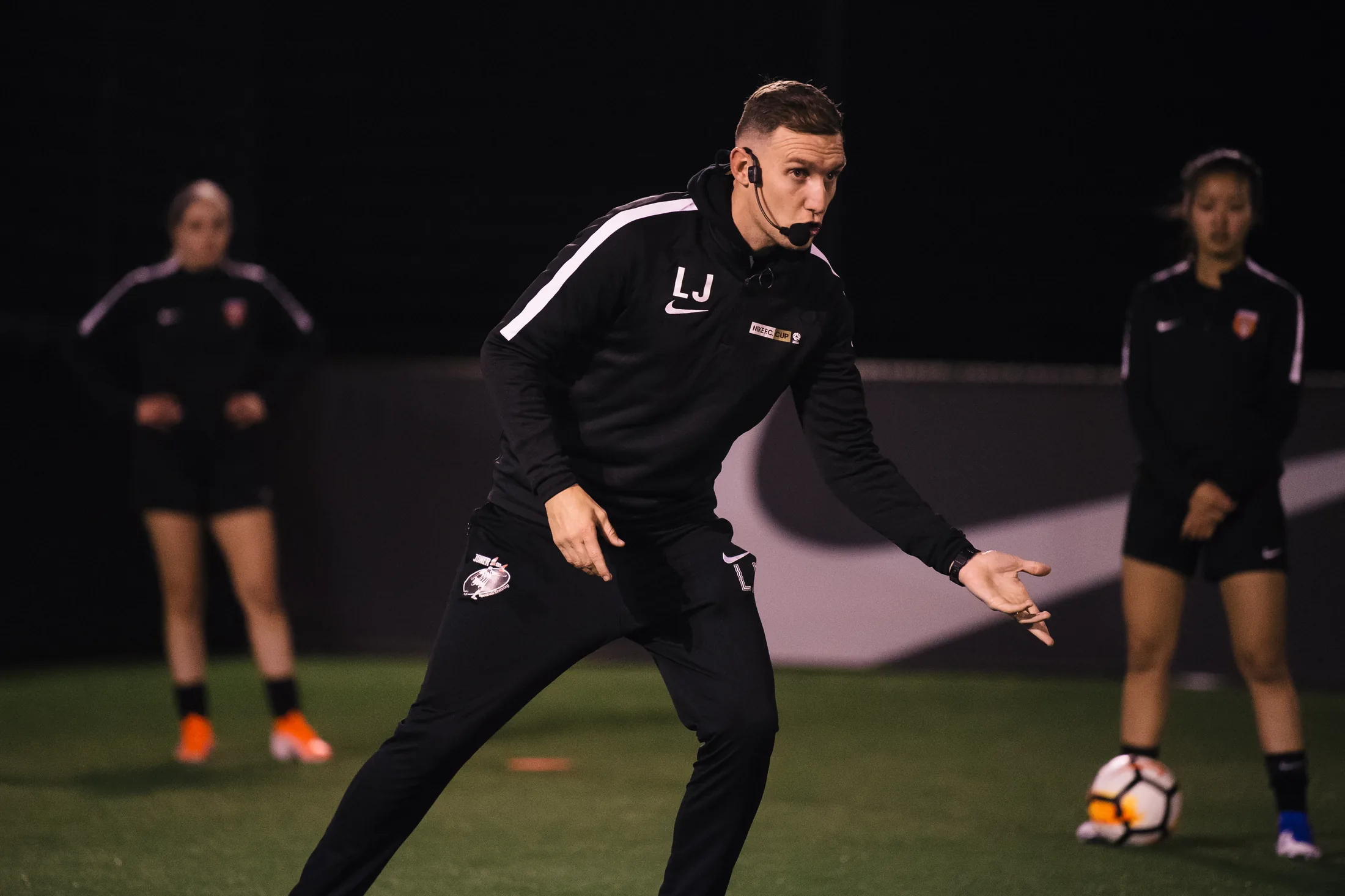 Lee Jones coaching at Joner Football