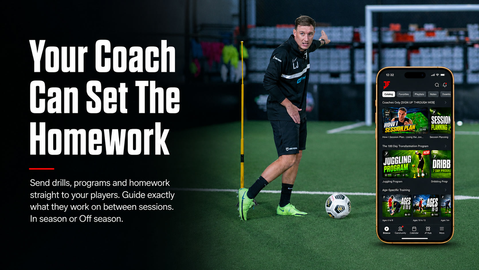 Your coach can set the homework and send drills to players