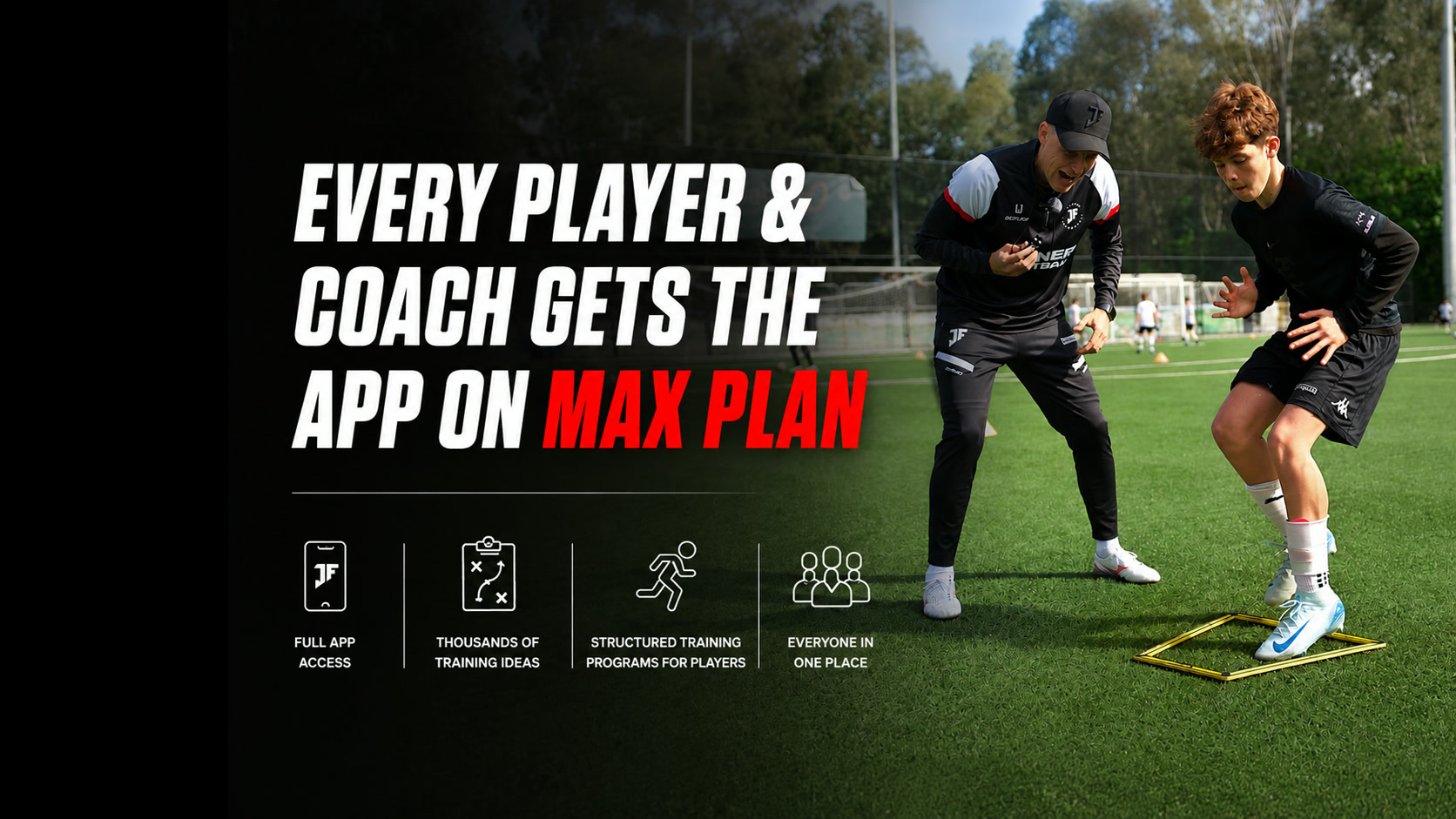 Every player and coach gets the app on the Max Plan