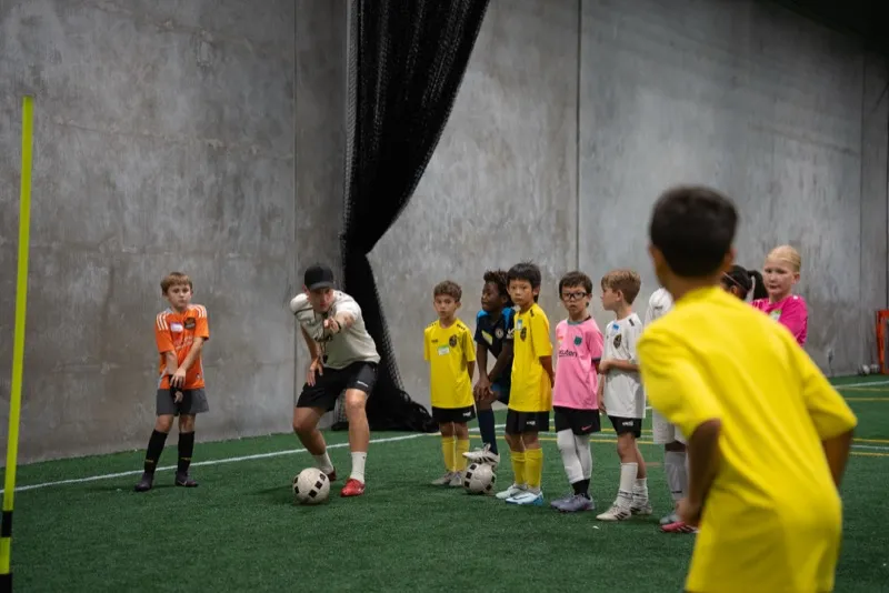 Joner Football coaching session
